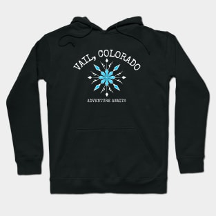 Vail, Colorado Snowflake Hoodie
